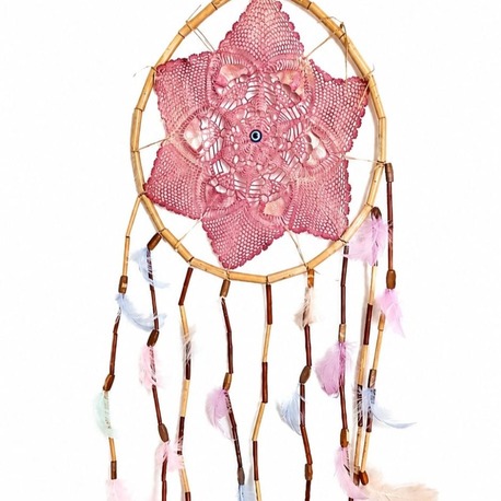 DREAMYILDIZPEMBE AP 25 CM dream catcher YILDIZ PEMBE 1ADET