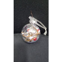 BB08LY86F1Q Asmalık Noel Süsleme Top Şeffaf Plastik Kırılmaz Doldurulabilir 1 Adet