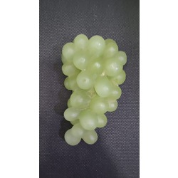 A2122120239073 11x7x3cm Mumdan Yapay Yeşil Üzüm Fitilsiz Dekoratif Ev Dekorasyon Kaliteli 1 Adet