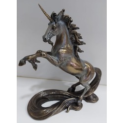 WU73617A4 Unicorn Tek Boynuzlu Mitolojik At Hayvan Poliserin Biblo 27cm