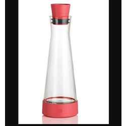 516860 Emsa Flow Slim Friends Kırmızı Soğuk Tutucu Cam Karaf Kırmızı 1lt 1 Adet