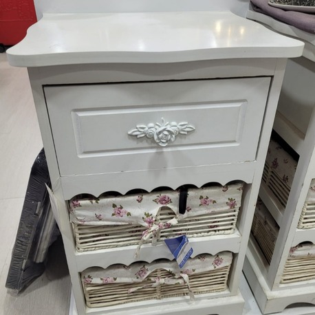 HM101 35x62x30cm Çekmeceli Dolap Ahşap Home Life Concept Eskitme Vintage 1 Adet