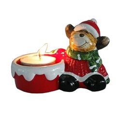 GP-2917 Giftpoint Noel Yılbaşı Poliserin Mumluk Tealightlı 10cm 1 Adet