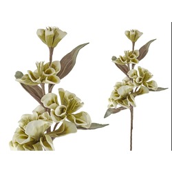 1LF-13500D Düğüm Düğün Çiçeği Yeşil Beyaz 100cm Yapay Decorative 1 Adet