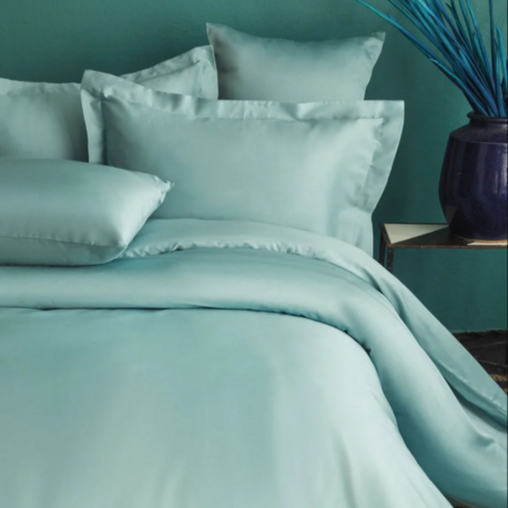 ISS-MAM-622254 Simply Mint Blue Pamuk Saten Nevresim Takımı Çift Kişilik Pamuklu