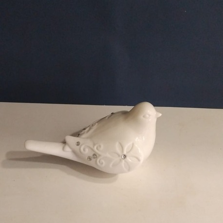 A41f90 Beyaz Porselen Kuş Biblo Figür Obje Ev Sanat Dekorasyon 1 Adet