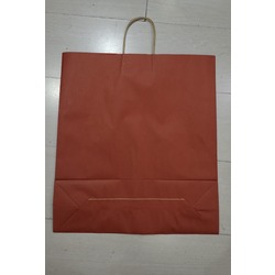 A5165301 Kırmızı Kağıt Alışveriş Çanta Karton Poşet Büküm Saplı Büyük 1 Adet