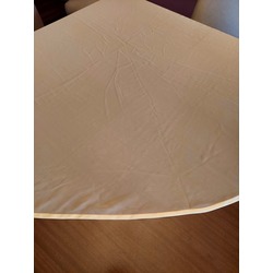 A714160 Şifon Kumaş Yuvarlak Örtü Somon Renk 145cm Çap Yuvarlak Ev Tekstil 1 Adet
