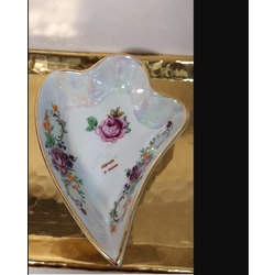 A2506 T. Limoges Şekerlik Lokumluk Kase 12x8,5x3cm El Yapım Porselen 1 Adet