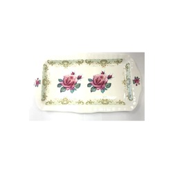 ROY KIRKHAM VINTAGE ROSE Porselen Sandviç Tepsisi Fine Bone China 2012 England
