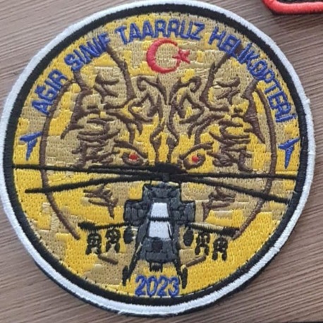 ASTH-2023-YAMA-TRK01 Ağır Sınıf Taarruz Helikopteri Anı Yaması – 2023 Özel Seri