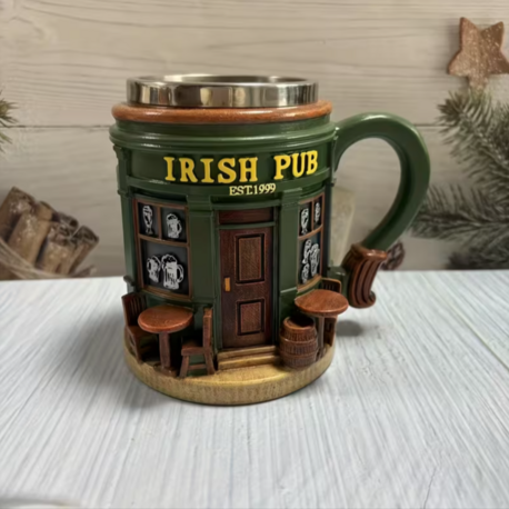 KH9810843 İrlanda pub bardak Yeni Bağımsız İstasyon Yeni İrlanda Barı İç Astarlı