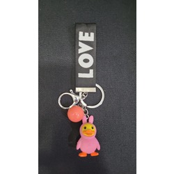2AGP-2724 Gift Point Animal Anahtarlık Hediyelik Poliserin Çanta Aksesuarı Aşk 1 Adet