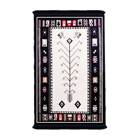BGH8681126436908 Home Çift Taraflı Kilim Makinede Yıkanabilir Modern Desenli 120x180cm