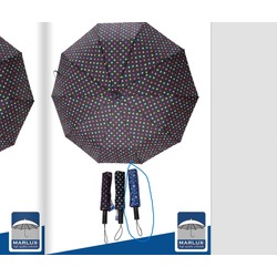 BMAR-718LD Lacivert Beyaz Şemsiye Ponchi Tam Otomatik 10 Tel 1 Adet