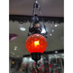 A000EK7DB Zanaat Cam Metal Avize Sarkıtmalı Koleksiyon Değerli 110x25cm Otantik 1 Adet