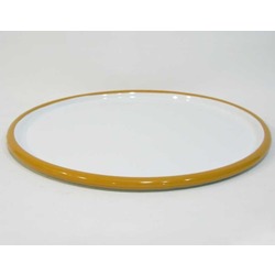 22.EMY.TB.28.1 Luyano Emaye Pizza Tabağı 30 cm Oksit Sarı Mutfak Pişirme Ürünü 1 Adet