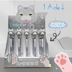 PEN-HS-1480 Giftpoint Aralık 2023 Kedi Kırtasiye Hediyelik Sevimli 1 Adet Kalem