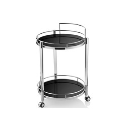 1HF-D3S Wang Silver Servis Araba 50x80cm Dekoratif Pleksi Metal Füme Cam 1 Adet