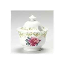 ROY KIRKHAM VINTAGE ROSE Porselen Şekerlik Fine Bone China 2012 England