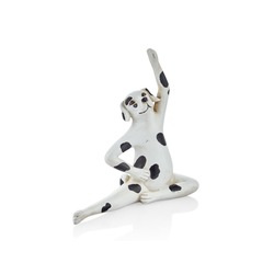 1QD-SD-45A Yoga Dog 20,2x7,2x20cm Dekoratif Köpek Dalmaçyalı Oturmuş 1 Adet