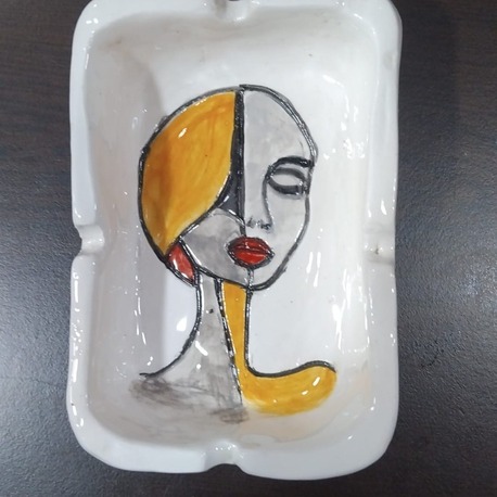G0603202620207 9x13CM Küçük küllük Seramik El Yapımı 1 Adet