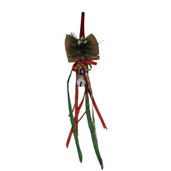 IKTYBAYDS Kurdeleli Gerçek Tarçınlı Yapay Bitkili Asmalık Yılbaşı Duvar Süsü 36x9cm 1 Adet