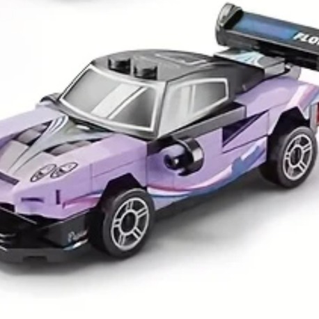 9140-7 Stil Spor Araba Süper Yapı Blokları Modeli Yarış Arabası Model