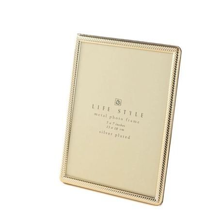 P158.390907 Gold Metal Çerçeve 13x18cm Dekoratif Hediyelik Life Style Photo 1 Adet