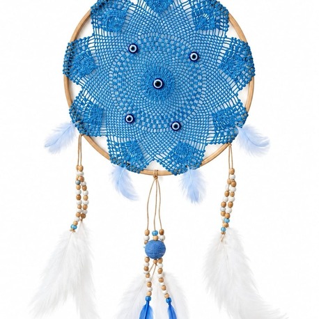 181808092026 Mavi 26 cm büyük dream catcher