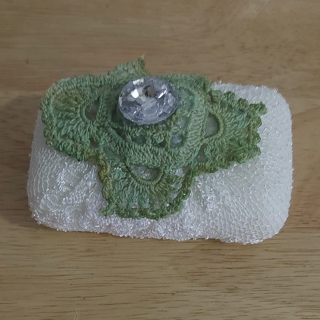 ADFWjVb Küçük El Yapım Süs Kokulu Banyo Dantelli Sabun Maksimum Keyif Estetik Mutluluk 1 Adet
