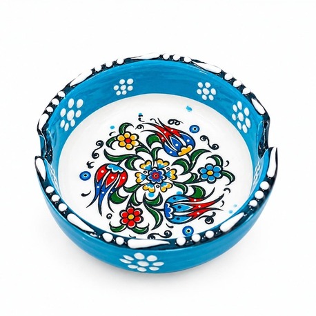 86910000000215 Seramik Çini İşlemeli Küllük - 1 Adet (9 cm)