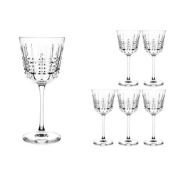 P296.573206 Cristal D'arques France Rendez 6'lı Şarap Kristal Cam Kadeh 35cl