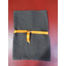 ALUQDHK Kumaş Nazar Boncuklu El Yapım Dikim Bağ Detaylı Kese Torba Kahverengi 30x22cm 1 Adet