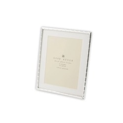 P158.328993 Gümüş Çizgili Çerçeve 15x20cm Life Style Metal Photo Frame Silver Plated 6x8inches