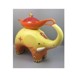 Goebel Elephant "Leia and the Magic Lamp" Linda Edwards Porselen Fil Biblo