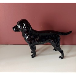 CH616 Goebel Siyah Köpek Alman Vintage Labrador Heykelcik Figür Biblo 1968 Koleksiyon 1 Adet