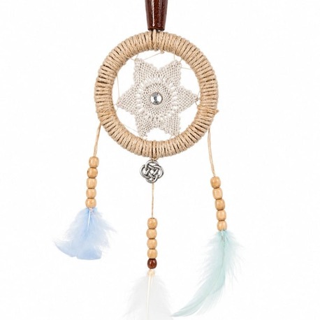 BEJ4 Elyapımı dantelli dreamcatcher Çap 8 cm