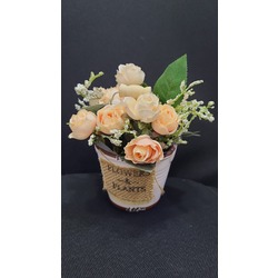 A2928960 Flowers & Plants Saksıda Yapay Çiçek El Yapım Gül Ev Dekorasyon 1 Adet