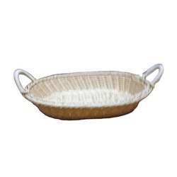 DUZOVALSEPPLS Düz Oval Sepet Plastik 38x28cm yükseklik 7cm