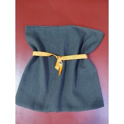 BLUQDHK Kumaş Nazar Boncuklu El Yapım Dikim Bağ Detaylı Kese Torba 33x30cm 1 Adet