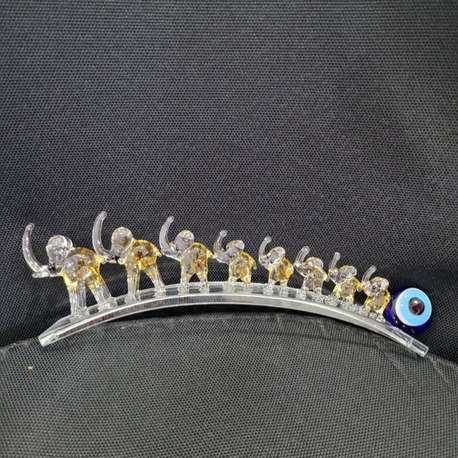 A3900-A Eğik Plakada Amber Filler 22cm Cam El Yapım Hediyelik 1 Adet