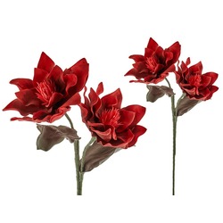 1LF-9380A LMDR Samanyolu Çiçeği Kırmızı 93cm Kıvrılabilir Dekoratif Yapay Çiçek (1 Dal)