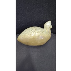LOT1018 Porselen Sanat Kuş 14cm Açık Renk İnuit Antikamsı Koleksiyon 1 Adet