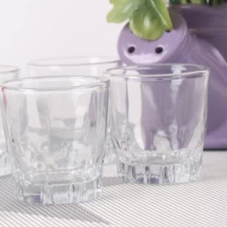 ASOJU-70KONIK Glassco Cam 2'li Konik Shot Bardağı Soju Shot Bardakları Seti Aşk Sanat