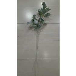 A33-2105 Yapay Çiçek Kuzu Kulağı Lamb's Ear Spray Flocked 28inch Yeşil 1 Adet