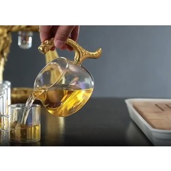 A5004641 Yaratıcı Ejderha Cam Çay Servis Demliği Pu'er Oolong Drinkware 1 Adet