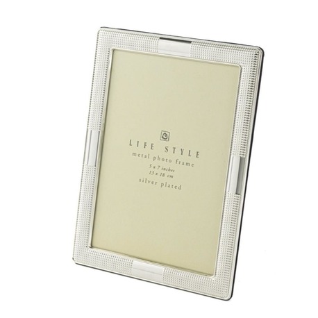 P158.391027 Gümüş Metal Çerçeve 13x18cm Dekoratif Hediyelik Life Style Photo 1 Adet