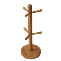BB2258 Bambu Fuchia Kupa Askısı Askılığı Ø13.5x32 cm Antibakteriyel Yeni Trend Doğal