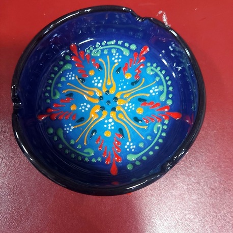 E151629102025 Büyük küllük Çap 10cm Yük 4 cm Seramik El Yapım 1 Adet